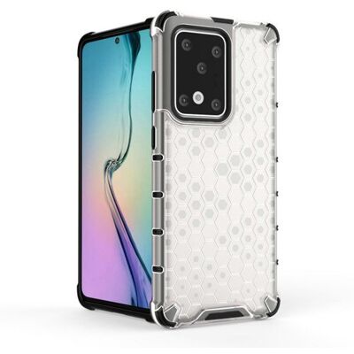 FORCELL HONEYCOMB Ochranný kryt Samsung Galaxy S20 Ultra průhledný FORCELL HONEYCOMB Ochranný kryt Samsung Galaxy S20 Ultra průhledný