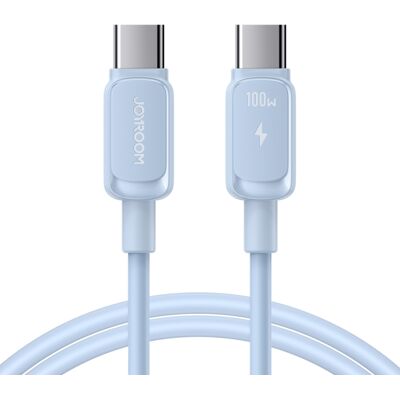 JOYROOM S-CC100A14 100W kabel USB Type-C - USB Type-C 1m světlomodrý JOYROOM S-CC100A14 100W kabel USB Type-C - USB Type-C 1m světlomodrý