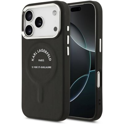 KARL LAGERFELD PU RSG Ochranný kryt s MagSafe Apple iPhone 17 Pro Max BLACK KARL LAGERFELD PU RSG Ochranný kryt s MagSafe Apple iPhone 17 Pro Max BLACK