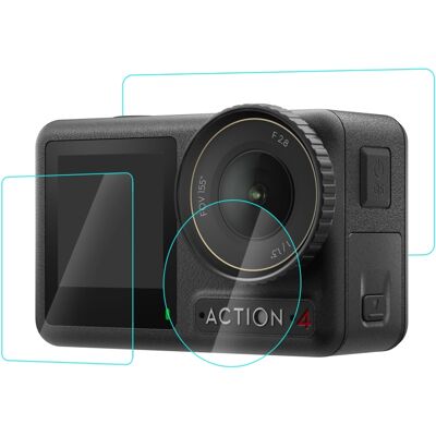 PULUZ 3in1 Set ochranných skel pro DJI Osmo Action 4 PULUZ 3in1 Set ochranných skel pro DJI Osmo Action 4