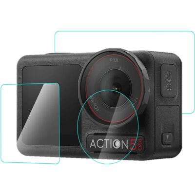 PULUZ 3v1 Sada ochranných skel pro DJI Osmo Action 5 Pro PULUZ 3v1 Sada ochranných skel pro DJI Osmo Action 5 Pro