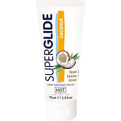 HOT Superglide - jedlý lubrikační gel s kokosem - 75 ml HOT Superglide - jedlý lubrikační gel s kokosem - 75 ml