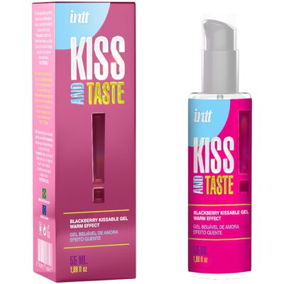 Intt Kiss and Taste - lubrikační gel s hřejivým účinkem - ostružina 55ml Intt Kiss and Taste - lubrikační gel s hřejivým účinkem - ostružina 55ml