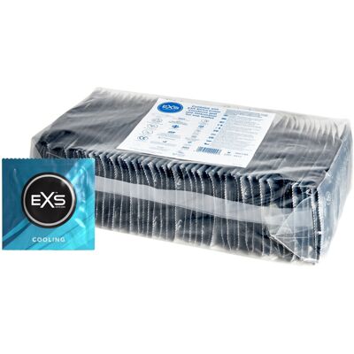 Chladící Kondomy EXS - Balení 144 - Přírodní Latex, Chladivý Efekt Chladící Kondomy EXS - Balení 144 - Přírodní Latex, Chladivý Efekt