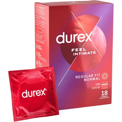 Durex Feel Intimate - extra tenké kondomy - 18 ks Durex Feel Intimate - extra tenké kondomy - 18 ks