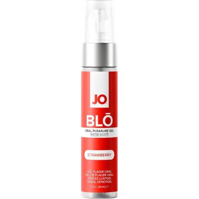 System JO BLO - ochucený orální gel, jahoda (30 ml) System JO BLO - ochucený orální gel, jahoda (30 ml)