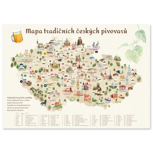 Familium Pivní stírací mapa, Česká republika