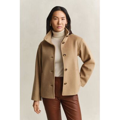 BUNDA GANT WOOL BLEND JACKET WARM KHAKI XL female BUNDA GANT WOOL BLEND JACKET WARM KHAKI XL female