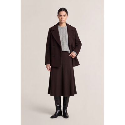 BUNDA GANT WOOL BLEND PEACOAT DEEP BROWN XL female BUNDA GANT WOOL BLEND PEACOAT DEEP BROWN XL female