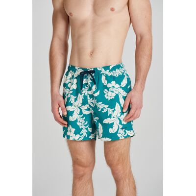 PLAVKY GANT PALM LEI PRINT SWIM SHORTS OCEAN TURQUOSIE M male PLAVKY GANT PALM LEI PRINT SWIM SHORTS OCEAN TURQUOSIE M male