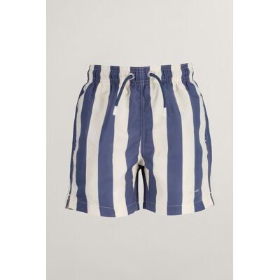 PLAVKY GANT BLOCK STRIPE SWIM SHORTS DUSTY NAVY 110/116 male PLAVKY GANT BLOCK STRIPE SWIM SHORTS DUSTY NAVY 110/116 male