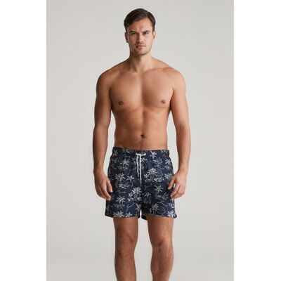 PLAVKY GANT ISLAND PRINT SWIM SHORTS EVENING BLUE L male PLAVKY GANT ISLAND PRINT SWIM SHORTS EVENING BLUE L male