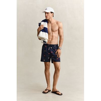 PLAVKY GANT LOBSTER EMBROIDERY SWIM SHORTS MARINE S male PLAVKY GANT LOBSTER EMBROIDERY SWIM SHORTS MARINE S male