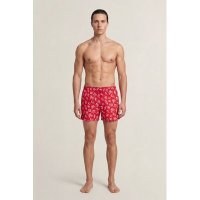 PLAVKY GANT SEASHELLS PRINT SWIM SHORTS ROSE RED XXXL male PLAVKY GANT SEASHELLS PRINT SWIM SHORTS ROSE RED XXXL male