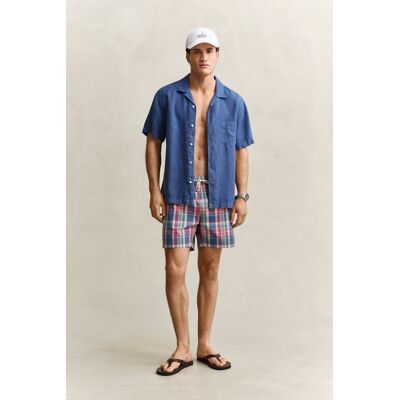 PLAVKY GANT MADRAS CHECK SWIM SHORTS ROSE RED 5XL male PLAVKY GANT MADRAS CHECK SWIM SHORTS ROSE RED 5XL male