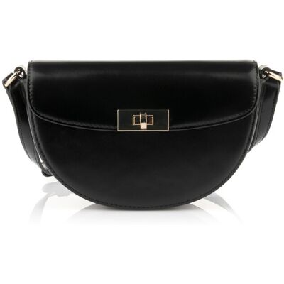 CROSSBODY GANT LEATHER SHOULDER BAG BLACK female CROSSBODY GANT LEATHER SHOULDER BAG BLACK female