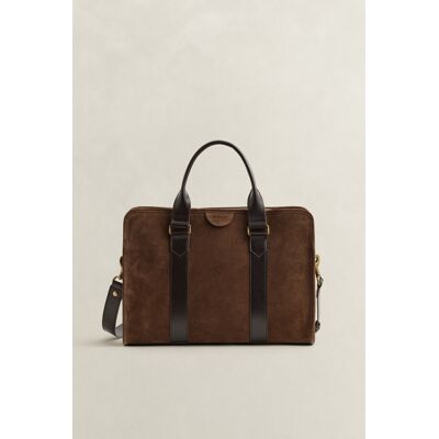 TAŠKA GANT SUEDE COMMUTER BAG SOIL BROWN male TAŠKA GANT SUEDE COMMUTER BAG SOIL BROWN male