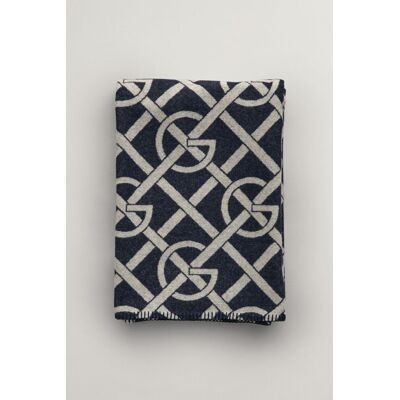 DEKA GANT G-PATTERN THROW 130X180 EVENING BLUE 130x180 unisex DEKA GANT G-PATTERN THROW 130X180 EVENING BLUE 130x180 unisex