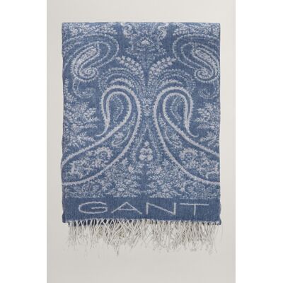 DEKA GANT JACQUARD PAISLEY THROW 130X180 MID BLUE 130x180 unisex DEKA GANT JACQUARD PAISLEY THROW 130X180 MID BLUE 130x180 unisex