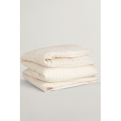 POVLEČENÍ GANT SATEEN STRIPES SINGLE DUVET 140x200 WHITE SAND 140x200 unisex POVLEČENÍ GANT SATEEN STRIPES SINGLE DUVET 140x200 WHITE SAND 140x200 unisex