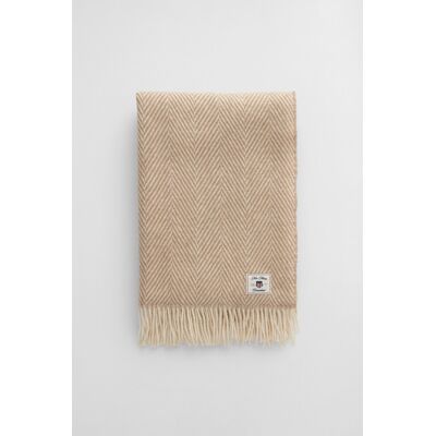 DEKA GANT HERRINGBONE WOOL THROW 130x200 TAUPE BEIGE 130x200 unisex DEKA GANT HERRINGBONE WOOL THROW 130x200 TAUPE BEIGE 130x200 unisex
