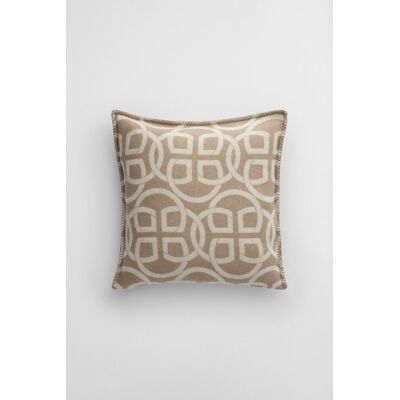 DEKORAČNÍ POVLAK NA POLŠTÁŘ GANT MONOGRAM WOOL CUSHION 50x50 TAUPE BEIGE 50x50 unisex DEKORAČNÍ POVLAK NA POLŠTÁŘ GANT MONOGRAM WOOL CUSHION 50x50 TAUPE BEIGE 50x50 unisex