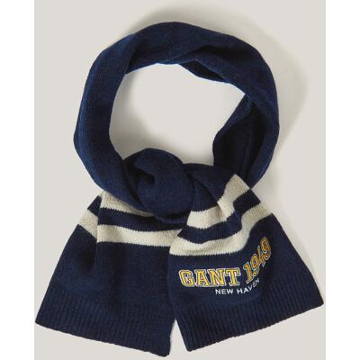 ŠÁLA GANT 1949 STRIPED KNITTED SCARF EVENING BLUE L/XL unisex ŠÁLA GANT 1949 STRIPED KNITTED SCARF EVENING BLUE L/XL unisex