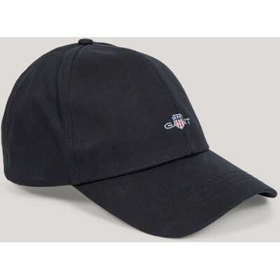 KŠILTOVKA GANT HIGH SHIELD COTTON TWILL CAP BLACK male KŠILTOVKA GANT HIGH SHIELD COTTON TWILL CAP BLACK male