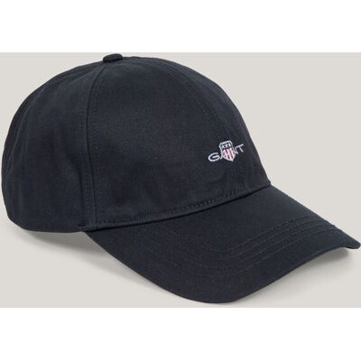 KŠILTOVKA GANT SHIELD COTTON TWILL CAP BLACK male KŠILTOVKA GANT SHIELD COTTON TWILL CAP BLACK male