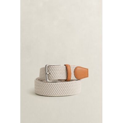 OPASEK GANT ELASTIC BRAIDED BELT PUTTY 95 male OPASEK GANT ELASTIC BRAIDED BELT PUTTY 95 male