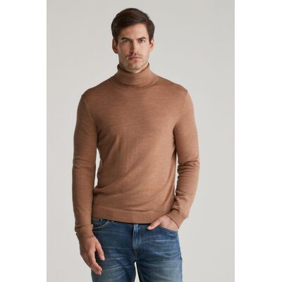 ROLÁK GANT EXTRAFINE MERINO WOOL TURTLENECK DK. SAND MELANGE XL male ROLÁK GANT EXTRAFINE MERINO WOOL TURTLENECK DK. SAND MELANGE XL male