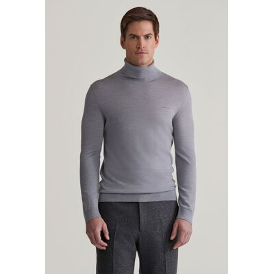 ROLÁK GANT EXTRAFINE MERINO WOOL TURTLENECK GREY MELANGE M male ROLÁK GANT EXTRAFINE MERINO WOOL TURTLENECK GREY MELANGE M male