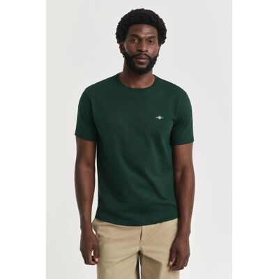 TRIČKO GANT REG SHIELD SS T-SHIRT TARTAN GREEN M male TRIČKO GANT REG SHIELD SS T-SHIRT TARTAN GREEN M male