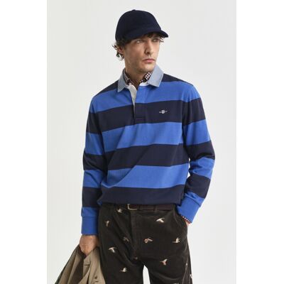 POLOKOŠILE GANT REG CHAMBRAY STRIPE HEAVY RUGGER RICH BLUE XXL male POLOKOŠILE GANT REG CHAMBRAY STRIPE HEAVY RUGGER RICH BLUE XXL male