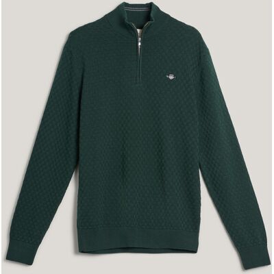 SVETR GANT MICRO TEXTURE HZ TARTAN GREEN 4XL male SVETR GANT MICRO TEXTURE HZ TARTAN GREEN 4XL male