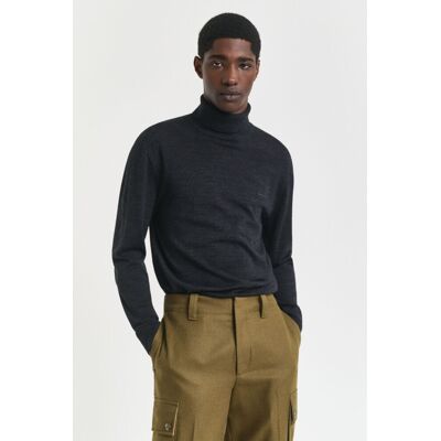 ROLÁK GANT EXTRAFINE MERINO WOOL TURTLENECK DK CHARCOAL MELANGE S male ROLÁK GANT EXTRAFINE MERINO WOOL TURTLENECK DK CHARCOAL MELANGE S male