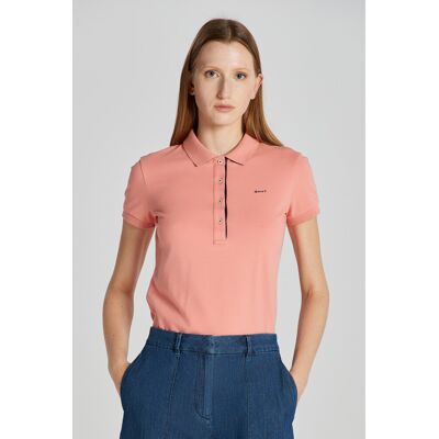 POLOKOŠILE GANT CONTRAST COLLAR SS PIQUE POLO PEACHY PINK XS female POLOKOŠILE GANT CONTRAST COLLAR SS PIQUE POLO PEACHY PINK XS female