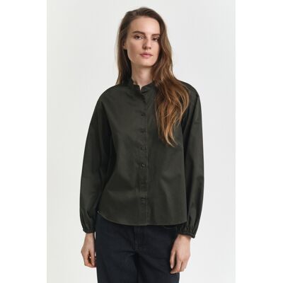 HALENKA GANT REG COTTON SATIN BLOUSE GREEN LAGOON 36 female HALENKA GANT REG COTTON SATIN BLOUSE GREEN LAGOON 36 female