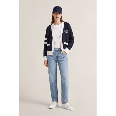 DŽÍNY GANT CROPPED STRAIGHT STRETCH JEANS LIGHT BLUE WORN IN 26 female DŽÍNY GANT CROPPED STRAIGHT STRETCH JEANS LIGHT BLUE WORN IN 26 female