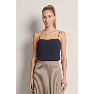 HALENKA GANT CRINKLED STRAP TOP EVENING BLUE 34 female HALENKA GANT CRINKLED STRAP TOP EVENING BLUE 34 female