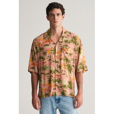 KOŠILE GANT REL VISCOSE HAWAII PRINT SS SHIRT PEACHY PINK XXL male KOŠILE GANT REL VISCOSE HAWAII PRINT SS SHIRT PEACHY PINK XXL male