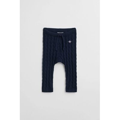TEPLÁKY GANT SHIELD COTTON CABLE LEGGINGS EVENING BLUE 80 unisex TEPLÁKY GANT SHIELD COTTON CABLE LEGGINGS EVENING BLUE 80 unisex