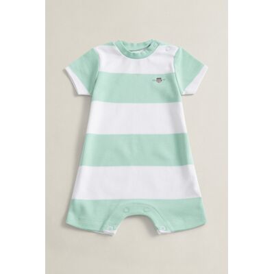 BODY GANT STRIPED SS ROMPER WASHED TURQUOISE B036 male BODY GANT STRIPED SS ROMPER WASHED TURQUOISE B036 male