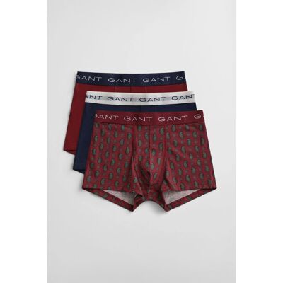 SPODNÍ PRÁDLO GANT PAISLEY PRINT TRUNK 3-PACK GB PLUMPED RED XXL male SPODNÍ PRÁDLO GANT PAISLEY PRINT TRUNK 3-PACK GB PLUMPED RED XXL male