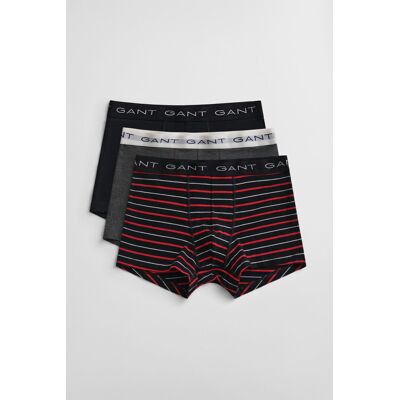 SPODNÍ PRÁDLO GANT STRIPED TRUNK 3-PACK GIFT BOX BLACK XXL male SPODNÍ PRÁDLO GANT STRIPED TRUNK 3-PACK GIFT BOX BLACK XXL male