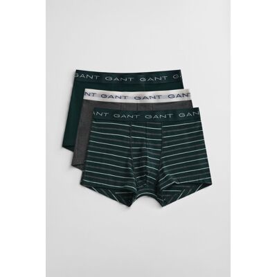 SPODNÍ PRÁDLO GANT STRIPED TRUNK 3-PACK GIFT BOX TARTAN GREEN XXL male SPODNÍ PRÁDLO GANT STRIPED TRUNK 3-PACK GIFT BOX TARTAN GREEN XXL male