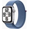 Apple Watch SE 40 mm (2022)   GPS   stříbrná   Provlékací sportovní řemínek ledově modrá