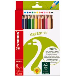 STABILO Ekologická trojhranná pastelka GREENtrio balení 12 ks STABILO Ekologická trojhranná pastelka GREENtrio balení 12 ks