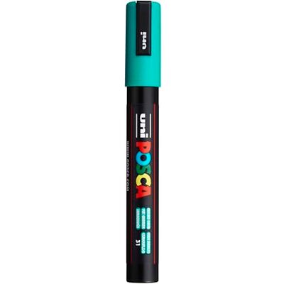 uni POSCA akrylový popisovač PC-5M smaragdově zelený 1,8-2,5 mm kulatý hrot Popisovač s pigmentovým inkoustem na vodní bázi, krycí, pro téměř všechny povrchy, vyměnitelná špička uni POSCA akrylový popisovač PC-5M smaragdově zelený 1,8-2,5 mm kulatý hrot Popisovač s pigmentovým inkoustem na vodní bázi, krycí, pro téměř všechny povrchy, vyměnitelná špička