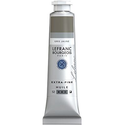 Lefranc Bourgeois 405137 extra jemná olejová barva v umělecké kvalitě z vysoce kvalitních pigmentů, živé barvy, vysoká světlostálost, 40ml tuba žlutošedá Lefranc Bourgeois 405137 extra jemná olejová barva v umělecké kvalitě z vysoce kvalitních pigmentů, živé barvy, vysoká světlostálost, 40ml tuba žlutošedá